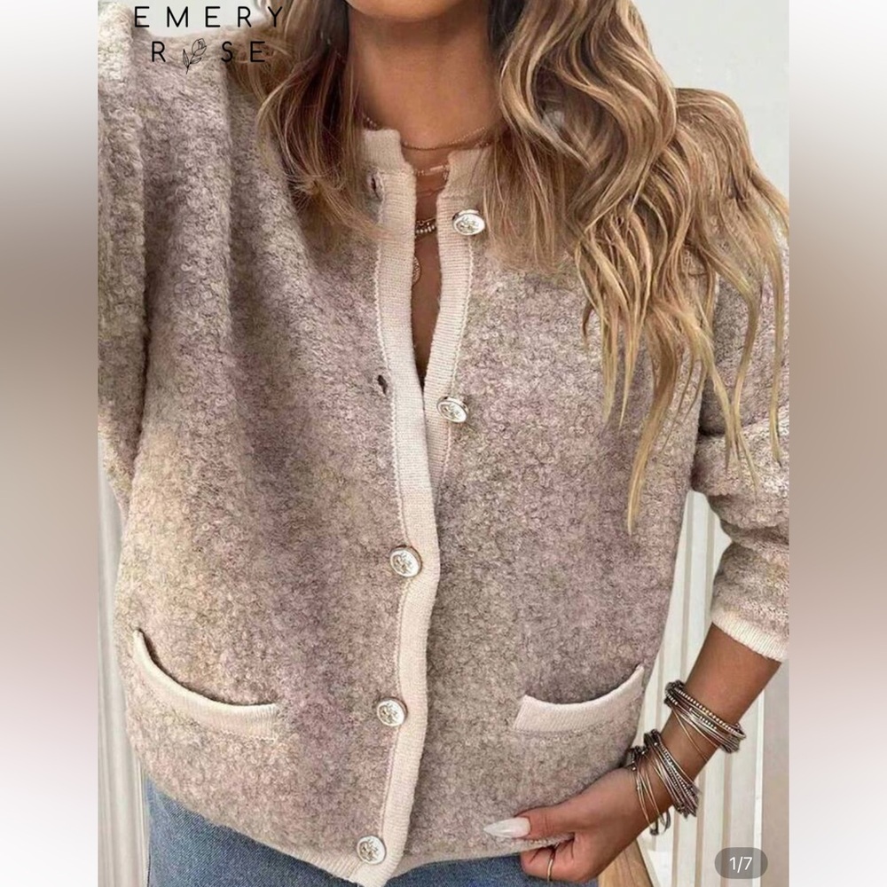 SHEIN beige cardigan